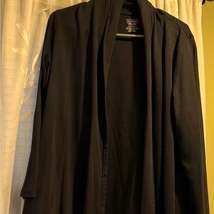LL Bean black cotton blazer, size medium.